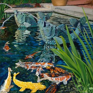 Fashion Island Koi Pond 2017 Limited Edition Print - Rosemary Vasquez Tuthill Fashion Island Koi Pond 2017 Limited Edition Print - Rosemary Vasquez Tuthill