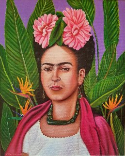 Frida Kahlo in Floral 2017 Limited Edition Print - Rosemary Vasquez Tuthill Frida Kahlo in Floral 2017 Limited Edition Print - Rosemary Vasquez Tuthill