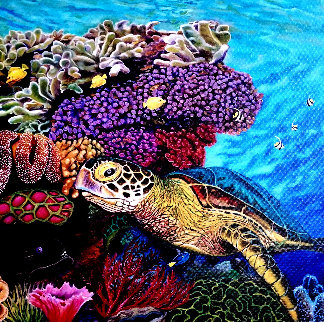 Honu - Green Sea Turtle 2017 Limited Edition Print - Rosemary Vasquez Tuthill Honu - Green Sea Turtle 2017 Limited Edition Print - Rosemary Vasquez Tuthill