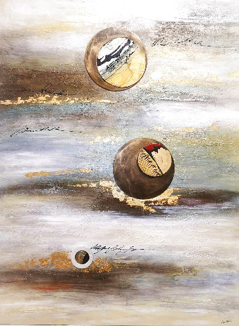 Silent Moons 2019 31x24 Original Painting - Ivana Urso