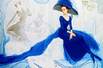 Rhapsody in Blue 2002 34x50 Original Painting - Svetlana Valuyeva Rhapsody in Blue 2002 34x50 Original Painting - Svetlana Valuyeva