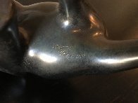 Elephant And Baby Running Bronze Sculpture 12 in Sculpture by Loet Vanderveen - 2 Elephant And Baby Running Bronze Sculpture 12 in Sculpture by Loet Vanderveen - 2