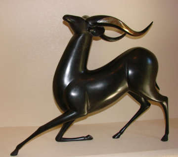 Nyala Bronze Sculpture 1994 21 in Sculpture - Loet Vanderveen