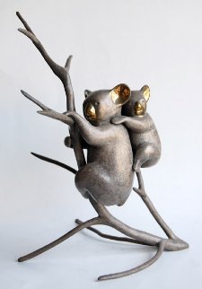 Koala And Baby Bronze Sculpture 1990 12 in Sculpture - Loet Vanderveen Koala And Baby Bronze Sculpture 1990 12 in Sculpture - Loet Vanderveen