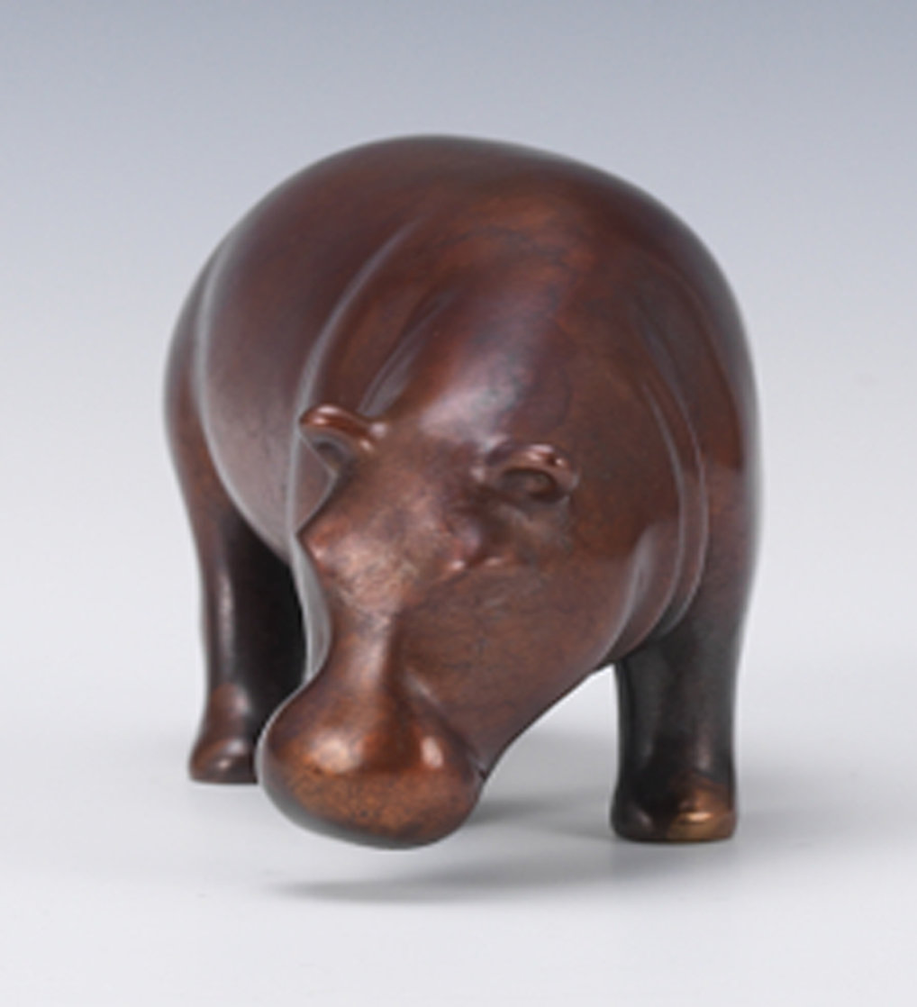 Hippopotamus  Ceramic  Sculpture 14 in Sculpture by Loet Vanderveen
