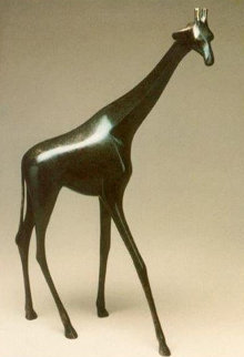 Giraffe Bronze Sculpture 16 in Sculpture - Loet Vanderveen