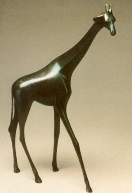 Giraffe Bronze Sculpture 16 in Sculpture by Loet Vanderveen