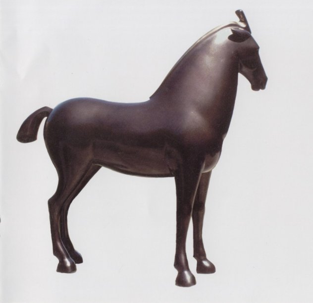Horse Royale Bronze Sculpture 40x40 Sculpture by Loet Vanderveen