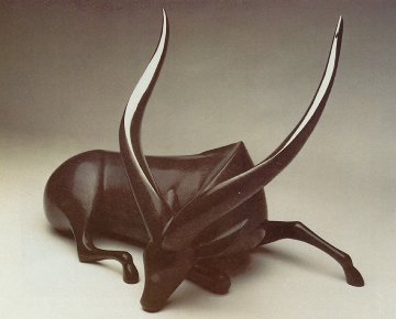 Bongo Large Bronze Sculpture 27 in Sculpture - Loet Vanderveen Bongo Large Bronze Sculpture 27 in Sculpture - Loet Vanderveen