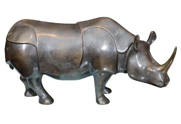 Imperial Rhino Bronze Sculpture 27 in Sculpture - Loet Vanderveen Imperial Rhino Bronze Sculpture 27 in Sculpture - Loet Vanderveen