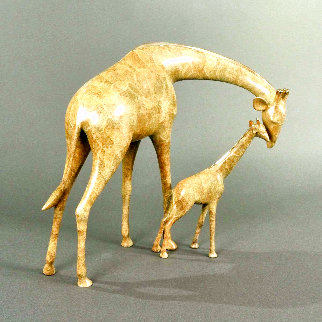 Giraffe and Baby Bronze Sculpture 1999 8 in Sculpture - Loet Vanderveen Giraffe and Baby Bronze Sculpture 1999 8 in Sculpture - Loet Vanderveen