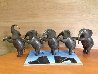 Elephants, Standing Bronze Sculpture 20 in Sculpture by Loet Vanderveen - 1