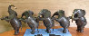 Elephants, Standing Bronze Sculpture 20 in Sculpture by Loet Vanderveen - 0
