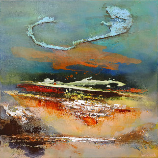 Looking East 2020 31x31 Original Painting - Hans Van Horck Looking East 2020 31x31 Original Painting - Hans Van Horck