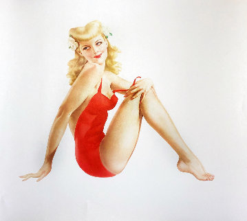 Sitting Pretty Limited Edition Print - Alberto Vargas Sitting Pretty Limited Edition Print - Alberto Vargas