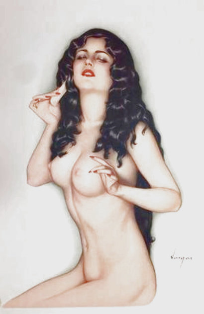 Broadway Show Girl 1987 - Huge Limited Edition Print by Alberto Vargas