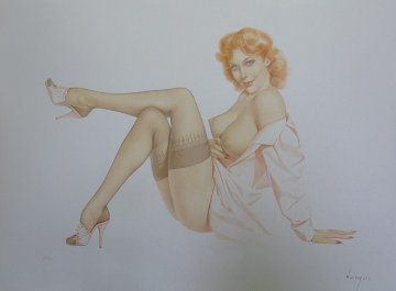 Silk Stockings #11 Deluxe Edition HS Limited Edition Print - Alberto Vargas Silk Stockings #11 Deluxe Edition HS Limited Edition Print - Alberto Vargas