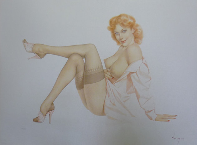 Silk Stockings #11 Deluxe Edition HS Limited Edition Print by Alberto Vargas