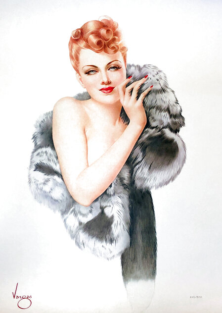 50th Anniversary Vargas Girl Commemorative Print 1990 by Alberto