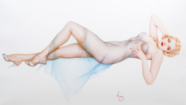 Sweet Dreams 1989 Limited Edition Print by Alberto Vargas Sweet Dreams 1989 Limited Edition Print by Alberto Vargas
