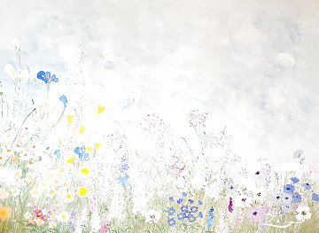 Untitled (Flowers) 32x42 Original Painting - Eda Varricchio Untitled (Flowers) 32x42 Original Painting - Eda Varricchio