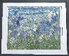 Untitled Iris Floral 2016 26x32 Original Painting by Eda Varricchio - 1