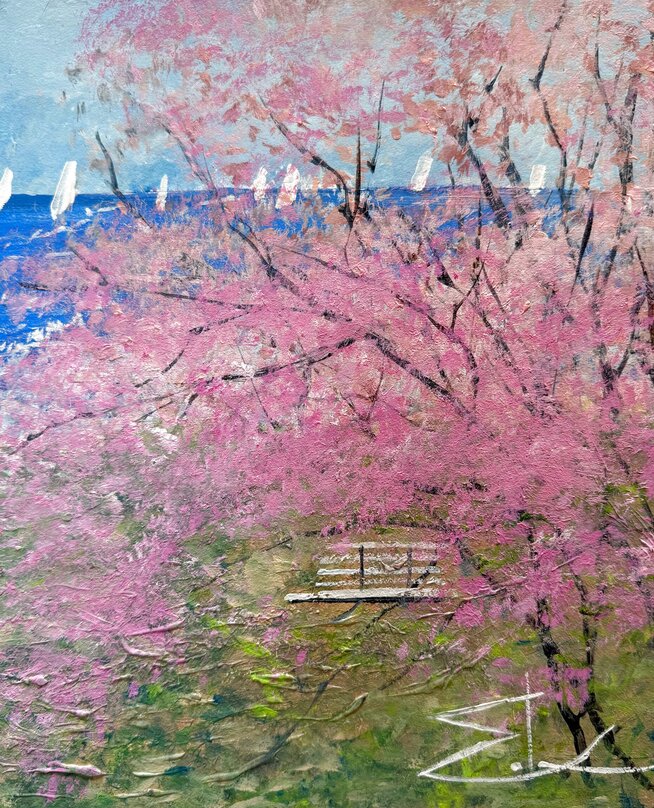 真作】【WISH】イーダ・ヴァリッキオ Eda VARRICCHIO「CHERRY BLOSSOM