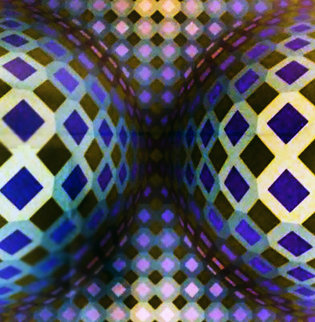 Untitled Serigraph 1980 Limited Edition Print - Victor Vasarely Untitled Serigraph 1980 Limited Edition Print - Victor Vasarely
