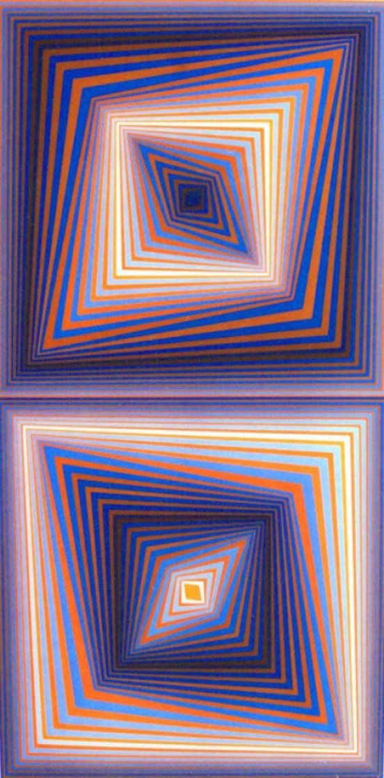 Bi-Rhombs 1978 Limited Edition Print by Victor Vasarely Bi-Rhombs 1978 Limited Edition Print by Victor Vasarely