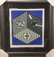 Cubic Relationships 1982 Limited Edition Print by Victor Vasarely - 2 Cubic Relationships 1982 Limited Edition Print by Victor Vasarely - 2