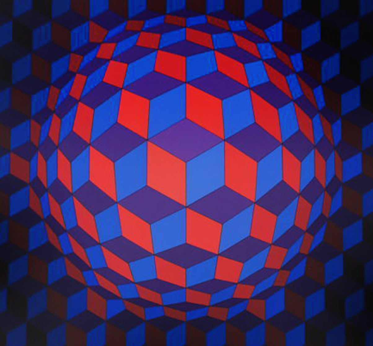 Cheyt Rond 1974 Limited Edition Print by Victor Vasarely Cheyt Rond 1974 Limited Edition Print by Victor Vasarely