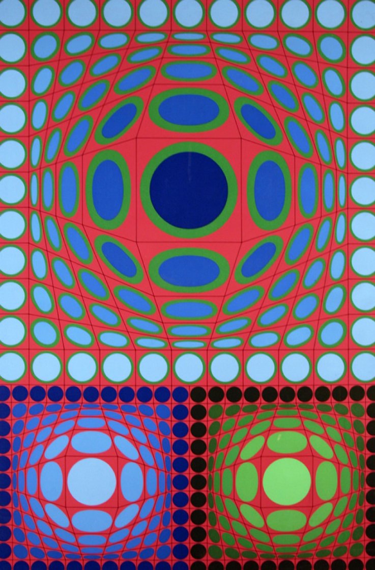 Tri-Vega 1983 Limited Edition Print by Victor Vasarely Tri-Vega 1983 Limited Edition Print by Victor Vasarely