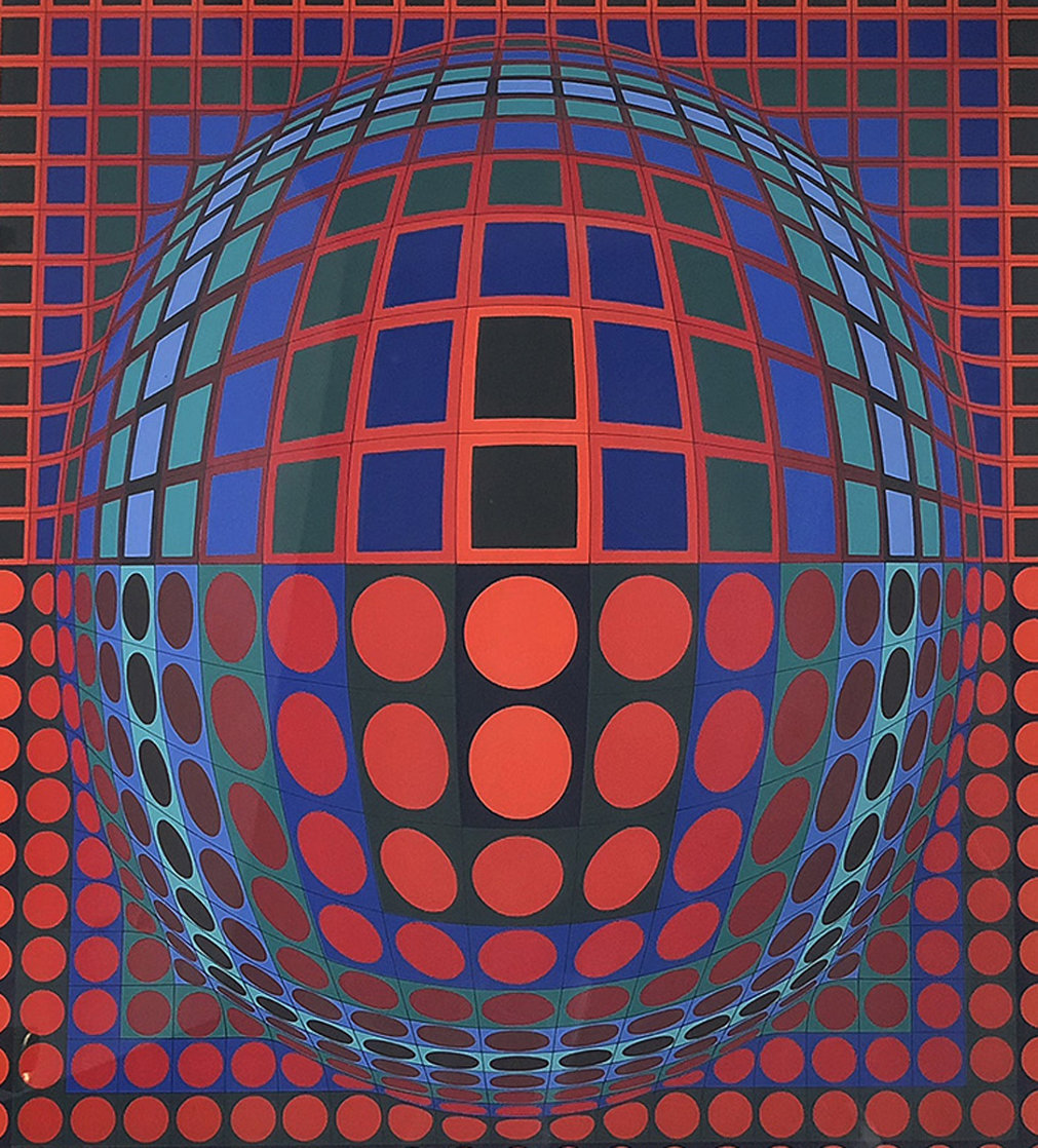 Untitled Serigraph by Victor Vasarely