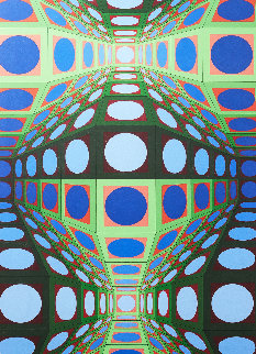 Pava 1978 25x43 Super Huge Limited Edition Print - Victor Vasarely Pava 1978 25x43 Super Huge Limited Edition Print - Victor Vasarely