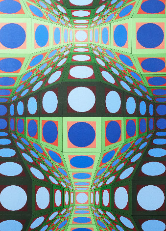 Pava 1978 25x43 Huge Limited Edition Print - Victor Vasarely
