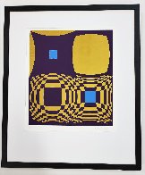 Mi-Ta (Purple and Gold) 1970 Limited Edition Print by Victor Vasarely - 1 Mi-Ta (Purple and Gold) 1970 Limited Edition Print by Victor Vasarely - 1