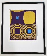 Mi-Ta (Purple and Gold) 1970 Limited Edition Print by Victor Vasarely - 3 Mi-Ta (Purple and Gold) 1970 Limited Edition Print by Victor Vasarely - 3