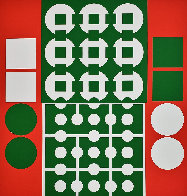 Yvaral (Red and Green) 1970 Limited Edition Print by Victor Vasarely - 0 Yvaral (Red and Green) 1970 Limited Edition Print by Victor Vasarely - 0