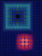 Circle Square 1972 Limited Edition Print by Victor Vasarely - 0 Circle Square 1972 Limited Edition Print by Victor Vasarely - 0