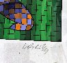 Golfer (Blue and Gold) 1970 Limited Edition Print by Victor Vasarely - 2