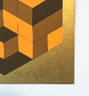 Composition Gold 1980 Limited Edition Print by Victor Vasarely - 2 Composition Gold 1980 Limited Edition Print by Victor Vasarely - 2