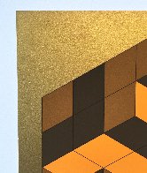 Composition Gold 1980 Limited Edition Print by Victor Vasarely - 3 Composition Gold 1980 Limited Edition Print by Victor Vasarely - 3