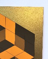 Composition Gold 1980 Limited Edition Print by Victor Vasarely - 4 Composition Gold 1980 Limited Edition Print by Victor Vasarely - 4