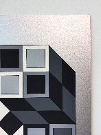 Composition Silver 1980 Limited Edition Print by Victor Vasarely - 4 Composition Silver 1980 Limited Edition Print by Victor Vasarely - 4