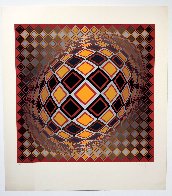 Teke 1970 Limited Edition Print by Victor Vasarely - 1 Teke 1970 Limited Edition Print by Victor Vasarely - 1