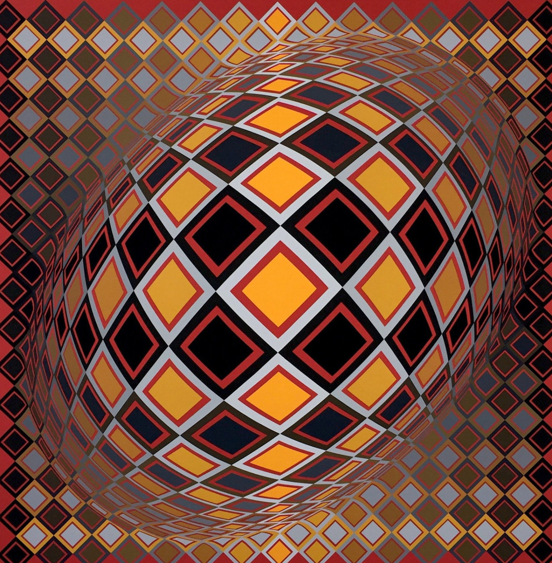 Teke 1970 Limited Edition Print by Victor Vasarely Teke 1970 Limited Edition Print by Victor Vasarely