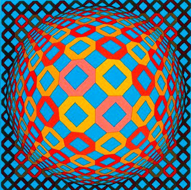 Bez Tzyulur 1974 (Early) Limited Edition Print by Victor Vasarely