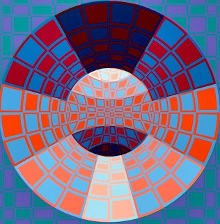 Pixis 1980 Limited Edition Print - Victor Vasarely Pixis 1980 Limited Edition Print - Victor Vasarely