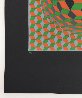 Untitled #6 (2 Black Spheres With Green And Gray) Limited Edition Print by Victor Vasarely - 2