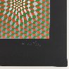 Untitled #6 (2 Black Spheres With Green And Gray) Limited Edition Print by Victor Vasarely - 3